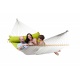 Hamac a barres rembourr Kingsize ALABAMA Avocado (Outdoor)