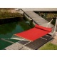 LA SIESTA - SET Hamac  barre double Alabama rouge et support mtal