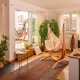 Pack Udine Organic Latte-Chaise-hamac en coton bio avec support eucalyptus certifi FSC