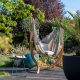 Pack Udine Outdoor Almond-Chaise-hamac en tissu Outdoor avec support eucalyptus certifi FSC
