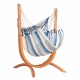 Pack Udine Outdoor Sea Salt -Chaise-hamac en tissu Outdoor avec support eucalyptus certifi FSC