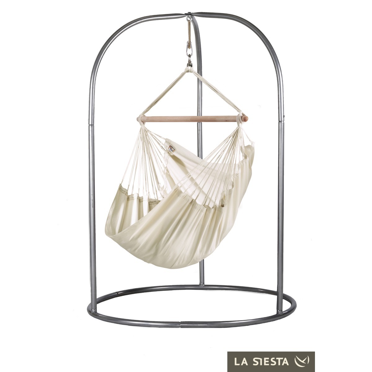 LA SIESTA - Chaise-Hamac Basic MODESTA latte + Support pour Chaise-Hamac ROMANO LA SIESTA - Chaise-Hamac Basic MODESTA latte + Support pour Chaise-Hamac ROMANO