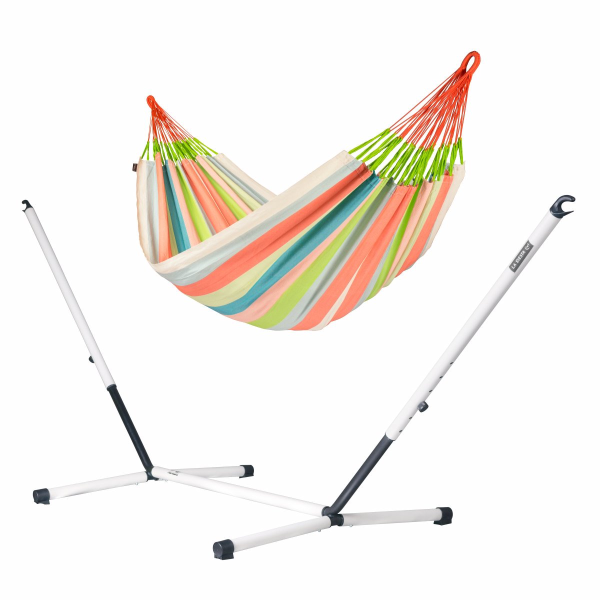 LA SIESTA - Domingo Coral - Hamac familial avec support familial NAUTICO