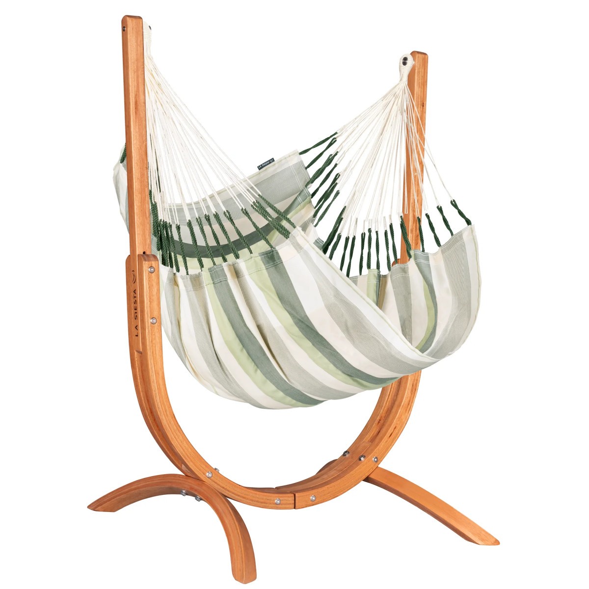 Pack Udine Outdoor Cedar -Chaise-hamac en tissu Outdoor avec support eucalyptus certifi� FSC�